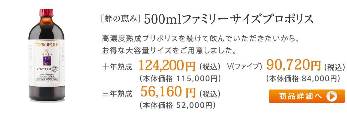 500mlファミリーサイズプロポリス