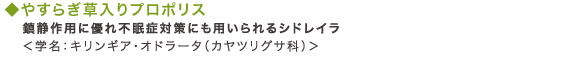 やすらぎ草入りプロポリス